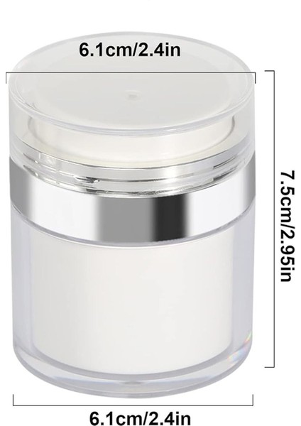 Şeffaf Krem Kutusu Doldurulabilir Pompalı Boş Krem Vücut Yağı Saklama Kutusu Cilt Bakım Seti