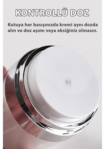 Şeffaf Krem Kutusu Doldurulabilir Pompalı Boş Krem Vücut Yağı Saklama Kutusu Cilt Bakım Seti fırsatları