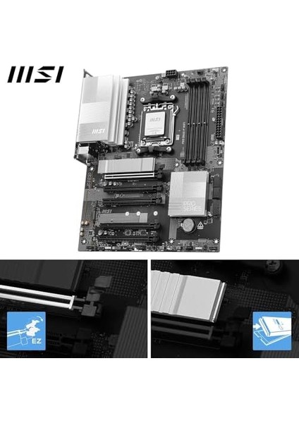 Msı MB Pro B840-P Wıfı Am5 Ddr5 8000MHZ(OC) HDMI 2x M.2 USB 10GBS 2.5g Lan Wı-Fı 7 Atx fiyatları