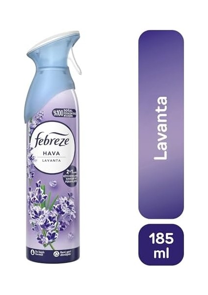 Febreze Hava Ferahlatıcı Sprey Oda Kokusu Lavanta 185 ml modelleri
