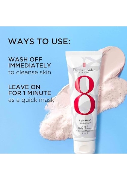 Elizabeth Arden Eight Hour Hydraplay Transforming Texture Cleanser 125ML fiyatları