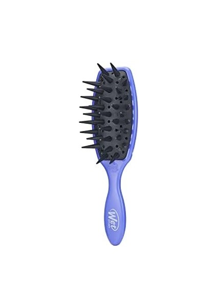 Wet Brush Tedavi Fırçası - Mor, Özel Bakım - Tüm Saç Tipleri - Spa Tedavisi Dökülmeyi ve Kırılmayı Azaltmaya Yardımcı Olur - Erkekler, Kadınlar, Erkek ve Kız Çocukları Için Ağrısız Tarak