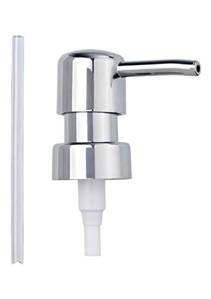 Krom Yuvarlak Sabunluk Için Yedek Pompa Başlığı, Yedek Sabun Pompası, Değiştirmek Için, Plastik, Çap 28 Mm, Gümüş, 18 x 3,4 x 6,7 cm fiyatları