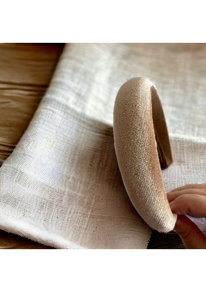 Az Bombeli Kadife Gri, Pembe ve Mavi Renk Üçlü Saç Tacı, Saç Tokası fırsatları