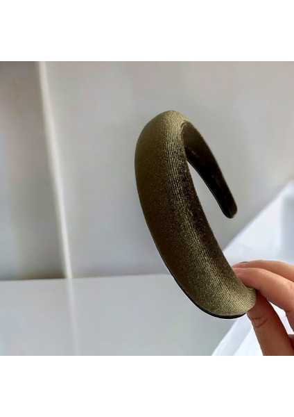 Az Bombeli Kadife Gri, Pembe ve Mavi Renk Üçlü Saç Tacı, Saç Tokası indirimleri