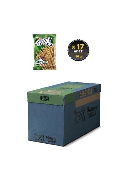 Eti Crax Baharatlı Çubuk Kraker 80 G x 17 Adet fiyatları