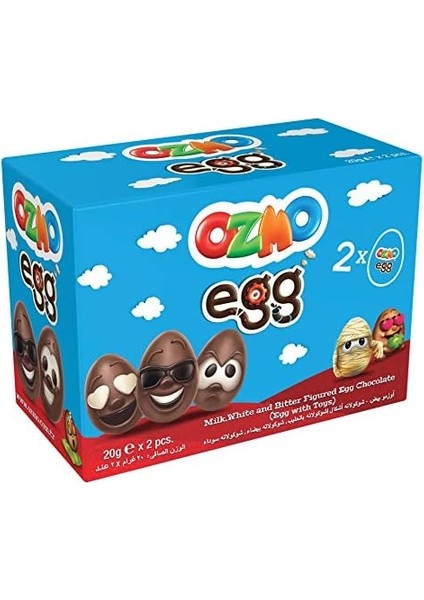 Ozmo Yumurta Kafalar Çikolata 20 G 2'li