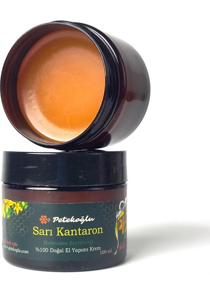 Petekoğlu (100ML) El Yapımı Sarı Kantaron Çiçeği Yağı Zeytinyağı Balmumu Bakım Onarım Kremi modelleri