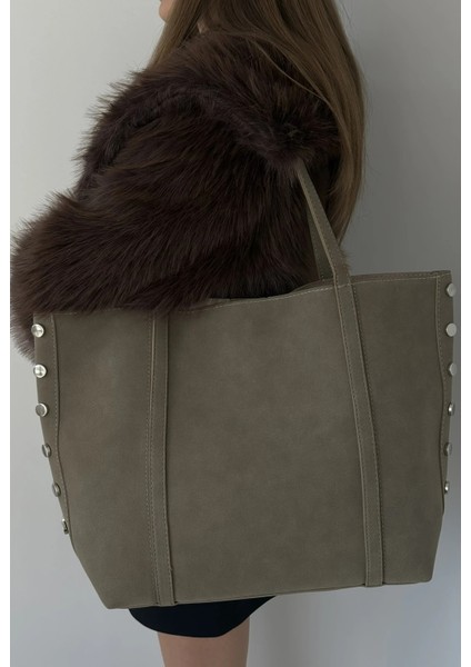 Zen Süet El ve Omuz Çantası