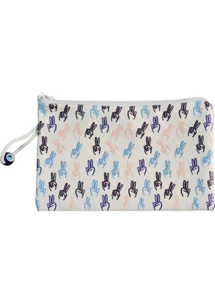 Baskılı 3'lü Farklı Model Fermuarlı Akrilik Bez Cüzdan