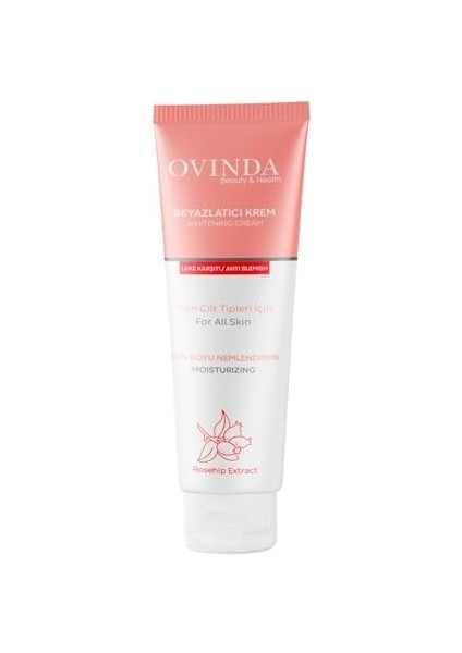 Ovinda Yüz ve Vücut Için Beyazlatıcı & Leke Karşıtı Cilt Kremi (Vitamin E - Vitamin C), 100ML
