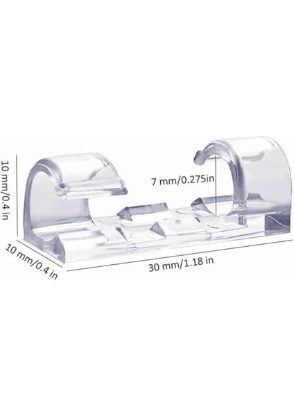 Sabitleyici Klipsler 60 Adet Kablo Düzenleyici Duvar Cam Kablo Tutucu Yapışkanlı Klips (60 Adet) fiyatları