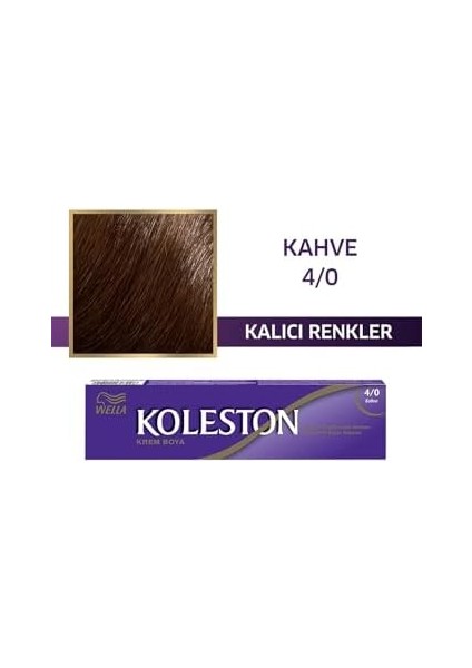 Wella Koleston Single Tüp Boya 4/0 Kahve