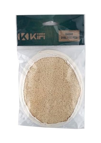 Kifi Doğal Kabak Oval Yüz Pedi - Çift Taraflı modelleri