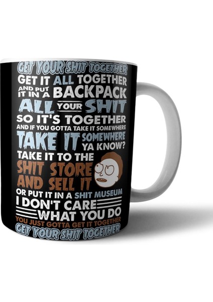 Rick And Morty Kupa Bardak Model 16