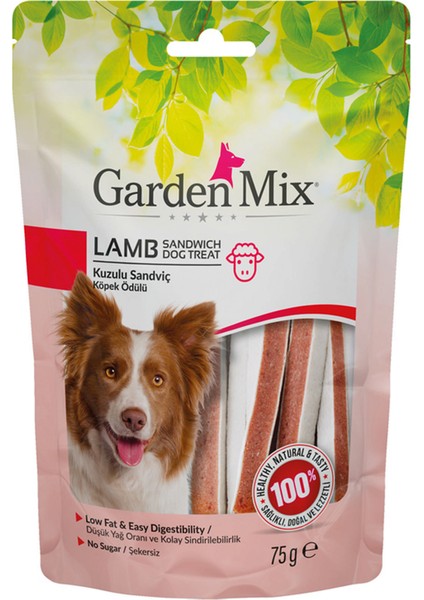 Techmrt Garden Mıx Kuzulu Sandviç Köpek Ödülü 75 gr