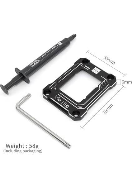 Thermalright Lga 1700 Güçlendirme Kiti Için Cpu Iletişim Çerçevesi, 17XX-BCF Braketi Intel 12TH/13TH/14TH Nesil Anti-Bükme Toka modelleri