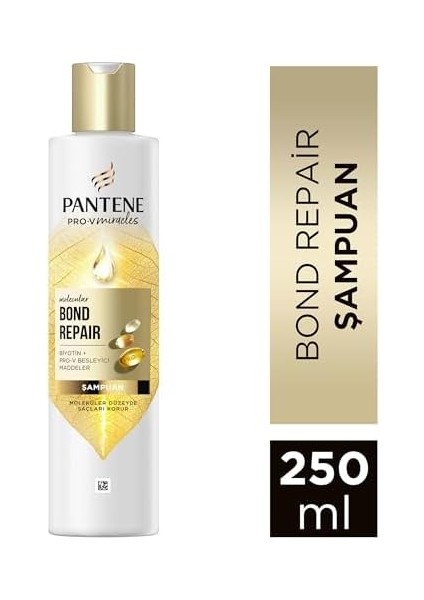 Pantene Pro-V Miracles Molecular Bond Repair Şampuan Yıpranmış Saçlar Için 250 ml