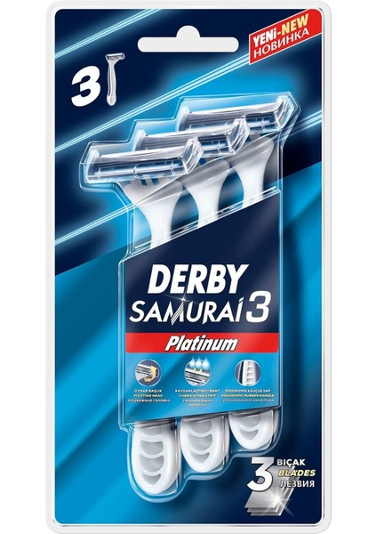 Derby Samurai 3 Platinum 3'lü Blister modelleri
