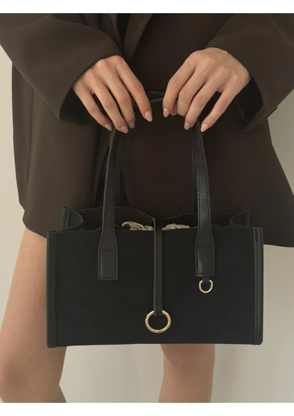 Eny Süet El ve Omuz Çantası