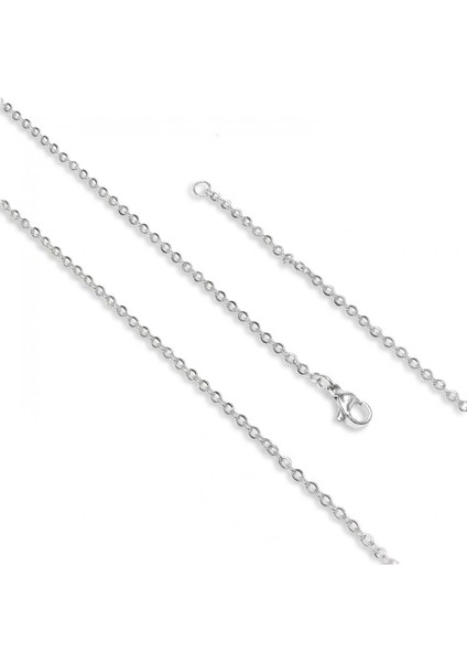 Minik Boy Beyaz Çelik Kolye 0.5mm 3351CEK003