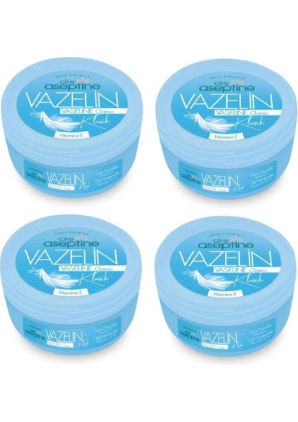 Cire Aceptine Klasik Vazelin 150ML X4 Adet