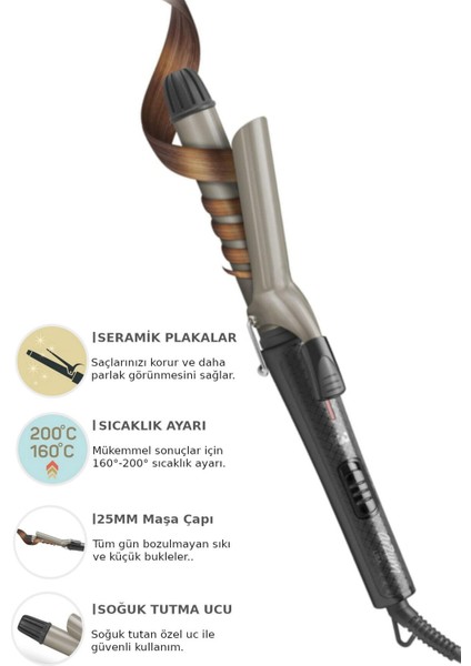 Revolution Hava Üflemeli 5'i 1 Arada Şekillendirici + Arzum Lisa Saç Maşası fiyatları