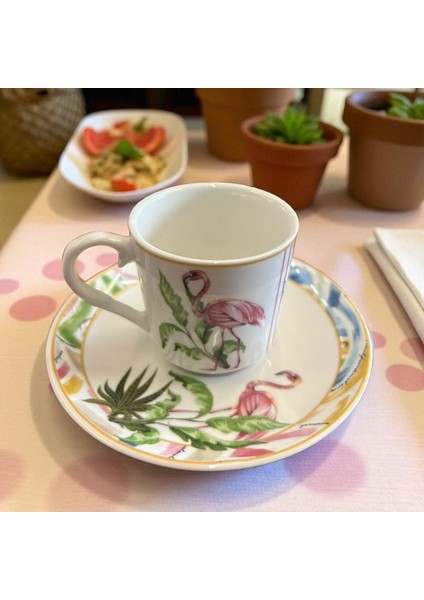 6 Lı Kahve Fıncan Takımı -70 ml Modern Beyaz Porselen-Düz indirimleri