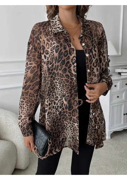 Mdb Kadın Uzun Kollu Yakalı Önden Düğmeli Şifon Gömlek indirimleri