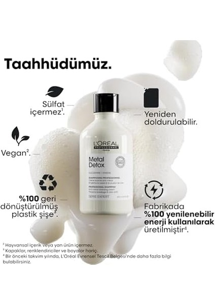 L'oreal Professıonnel Parıs Işlem Görmüş ve Yıpranmış Saçlar Için Metal Karşıtı Arındırıcı Metal Detox Şampuan 300 ml fiyatları