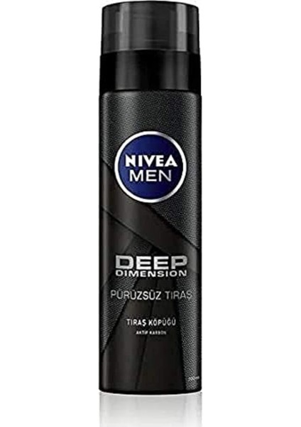 Nıvea Men Erkek Deep Dimension Tıraş Köpüğü 200 Ml, Kusursuz Tıraş,aktif Karbon, Kaygan Tıraş Deneyimi modelleri