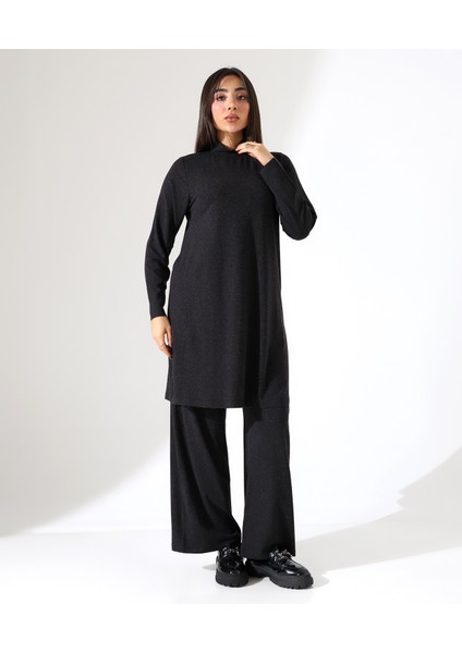 Kadın Boğazlı Yün Viskon Uzun Büyük Beden Kazak modelleri