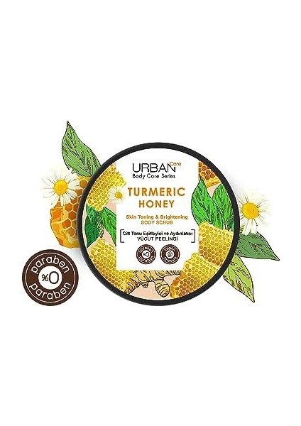 Urban Care Turmeric Honey Cilt Tonu Eşitleyici ve Aydınlatıcı Vücut Peelingi 200 Ml- Vegan modelleri