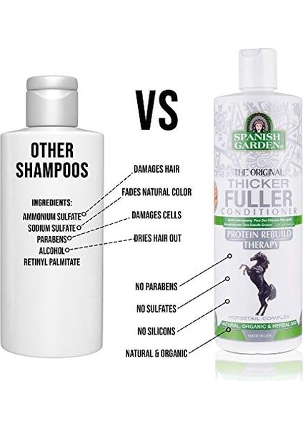 Spanish Garden Organik At Kuyruğu Saç Kremi 450 ml