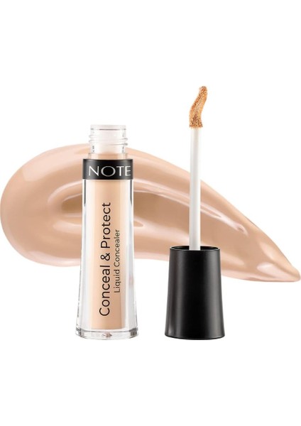 Note Cosmetics Note Conceal & Protect Likit Concealer - 05, Soft Ivory