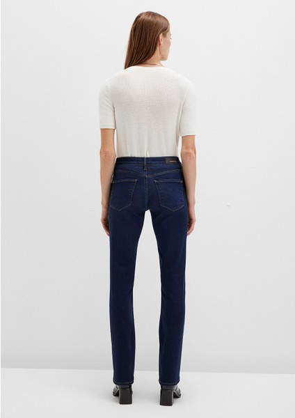 Mona Gold Klasik İndigo Mavisi Jean Pantolon 1049733699