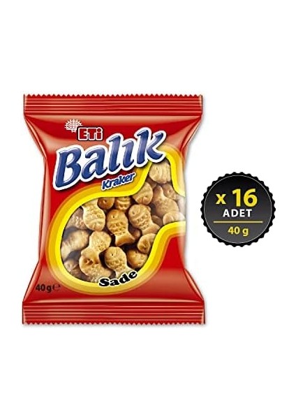 Eti Balık Kraker 40 G x 16 Adet fiyatları