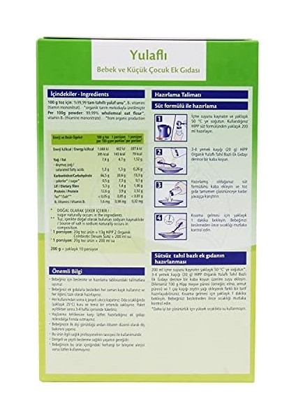 Hipp Organik Yulaflı Tahıl Bazlı Ek Gıda 200 gr modelleri