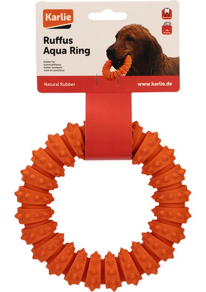 Techmrt Karlıe Plastik Halka Köpek Oyuncağı Turuncu 15