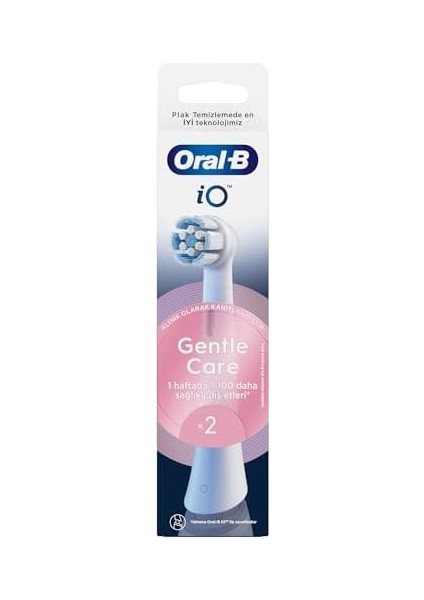 Oral-B Io Gentle Care Beyaz Diş Fırçası Yedek Başlığı 2 Adet