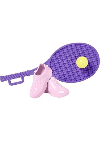 Bebek ve Aksesuarlar Yavru Köpeği, Spor Kıyafetleri, Patenleri ve Tenis Raketiyle Bebek HKT91 modelleri