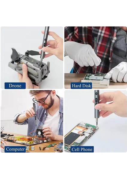 NO-882037 28IN1 Mini Şarjlı Tornavida Seti Yüksek Torklu 24 Uçlu Başlıklı modelleri