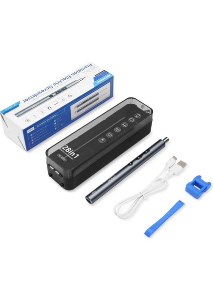 NO-882037 28IN1 Mini Şarjlı Tornavida Seti Yüksek Torklu 24 Uçlu Başlıklı fırsatları