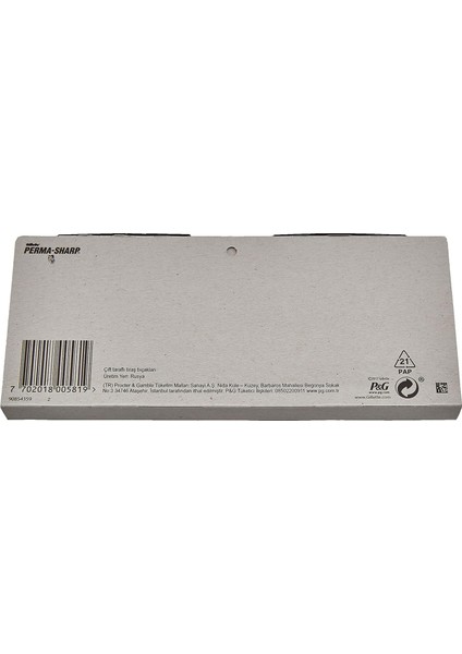Procter & Gamble Perma-Sharp Stainless Yaprak Tam Jilet Tıraş Bıçağı 100'LÜ (20 x 5) 7702018005819 modelleri