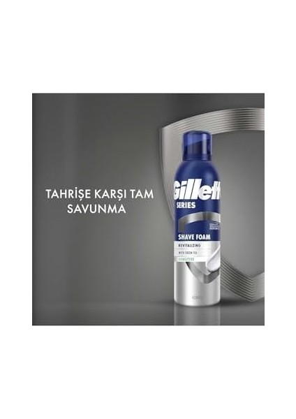 Gillette Series Yeşil Çay Içeren Canlandırıcı Tıraş Köpüğü, 200ML modelleri