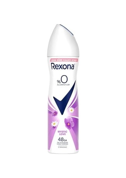 Rexona Kadın Sprey Deodorant Mystic Love%0 Alüminyum 150 ml