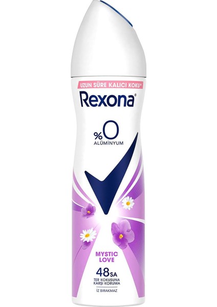 Rexona Kadın Sprey Deodorant Mystic Love%0 Alüminyum 150 ml fiyatları
