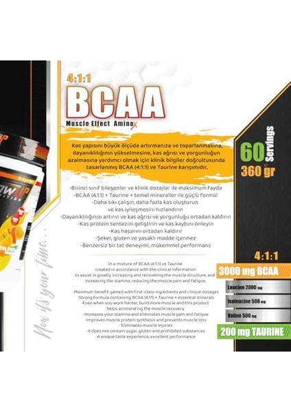 Nowup Nutrıtıon Bcaa 360 gr – Kas Onarımı, Hızlı Toparlanma ve Performans Için Bcaa Tozu – Narenciye Aromalı - 60 Servis modelleri