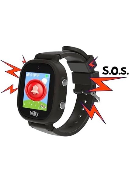 5e Esim'li Akıllı Çocuk Saati Görüntülü ve Sesli Arama, Gps, Sos, Konum Takibi (Turkcell Esım) - Siyah (Siyah) fiyatları