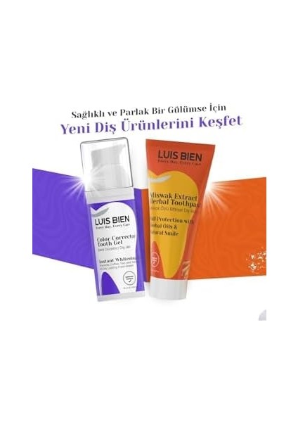 Luis Bien Diş Beyazlatıcı Jel | Renk Tonu Eşitleyici | 50ML | Anında Etki fiyatları